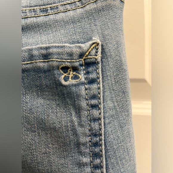 Jessica Simpson Rolled Crop Skinny Ankle Jeans, 4/ 27, Faded Blue Denim, GUC - Picture 8 of 11